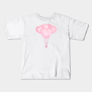 Balloon Heart Valentine Kids T-Shirt